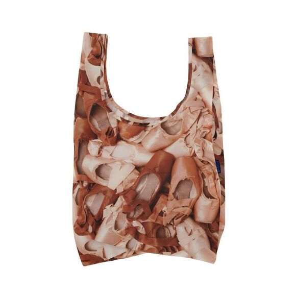 Baggu Standard X Pointe Shoes Print Recycled Ripstop Nylon Reusable Tote Bag - Picture 1 of 3
